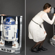 Illustration for article titled This Life-Size Wall-Hugging Figure Is Actually Only Half an R2-D2